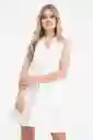 Ragged Vestido Mackenzie Color Blanco Crudo Talla S