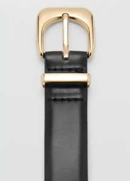 Cinturón Maxima Negro Talla S Mujer Mango