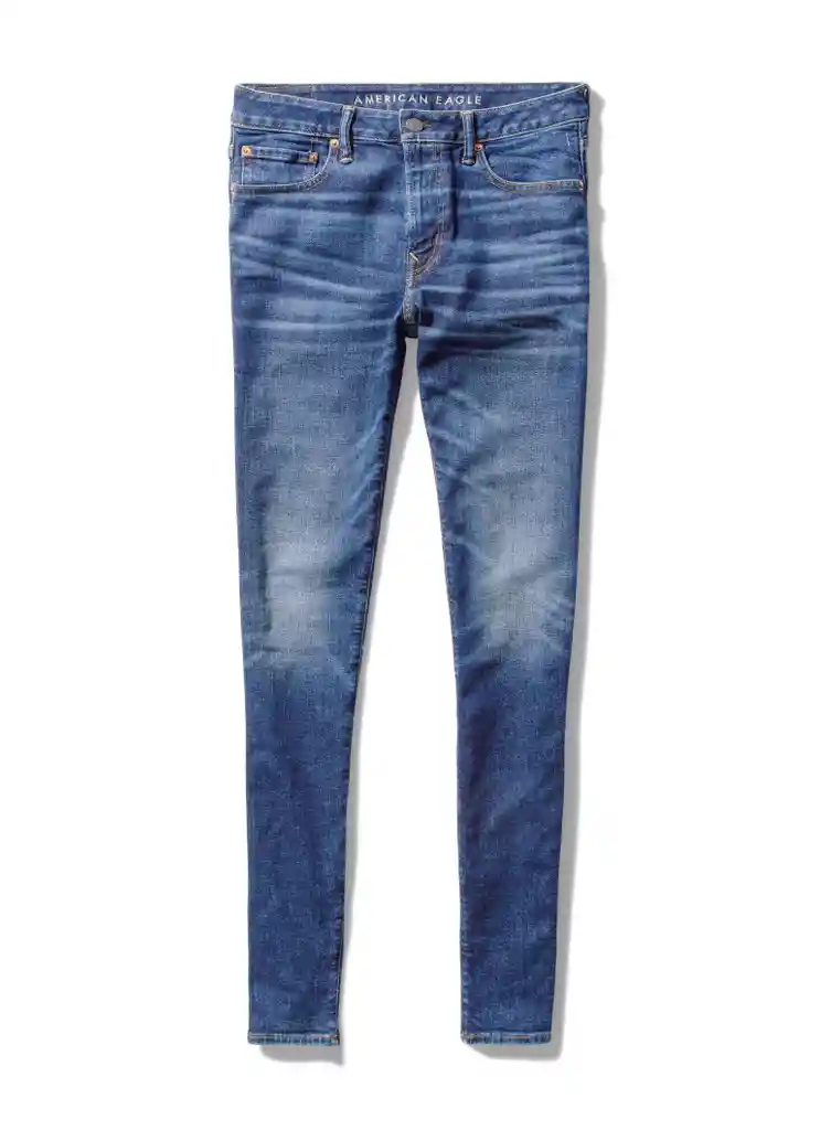 Jean Skinny Azul Talla 28 X 30 Hombre American Eagle