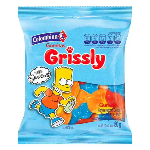 Grissly Gomitas de los Simpsons