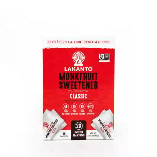monkfruit sweetener classic paquetes 30 unidades (Lakanto)