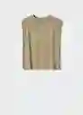 Camiseta Viri Khaki Talla S Mujer Mango