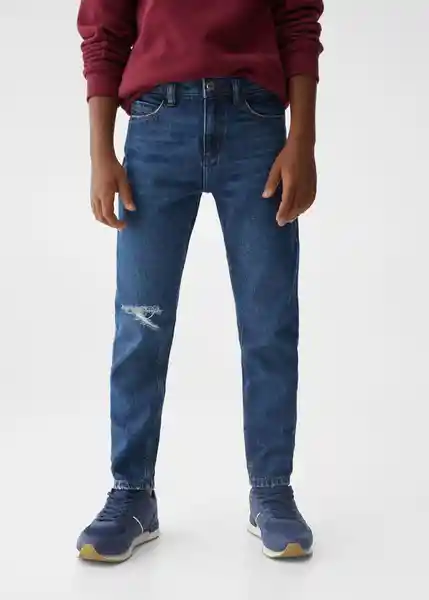 Jean Dad Tejano Oscuro Talla 07 Niños Mango