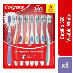 Colgate Cepillo de Dientes 360° Visible White