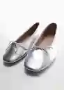 Zapatos Paso Plata Talla 40 Mujer Mango