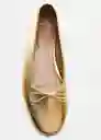 Zapatos Baila Mujer Oro Talla 37 Mango