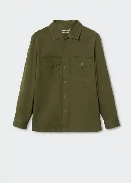 Camisa Magaluf Khaki Talla S Hombre Mango