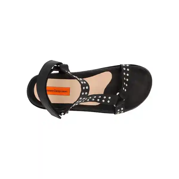 Sandalias Plataforma Terry Negro Talla 39