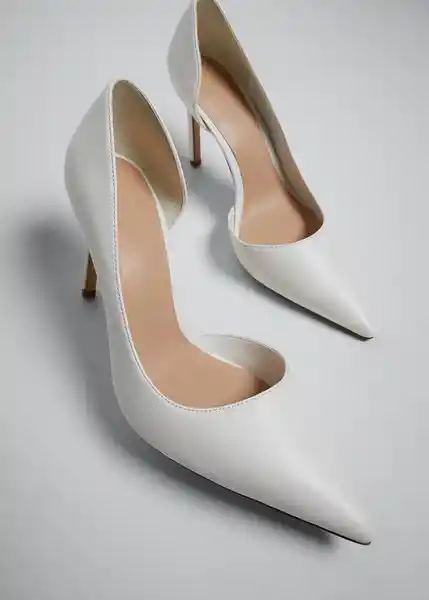 Zapatos Audrey 4 Blanco Talla 38 Mujer Mango