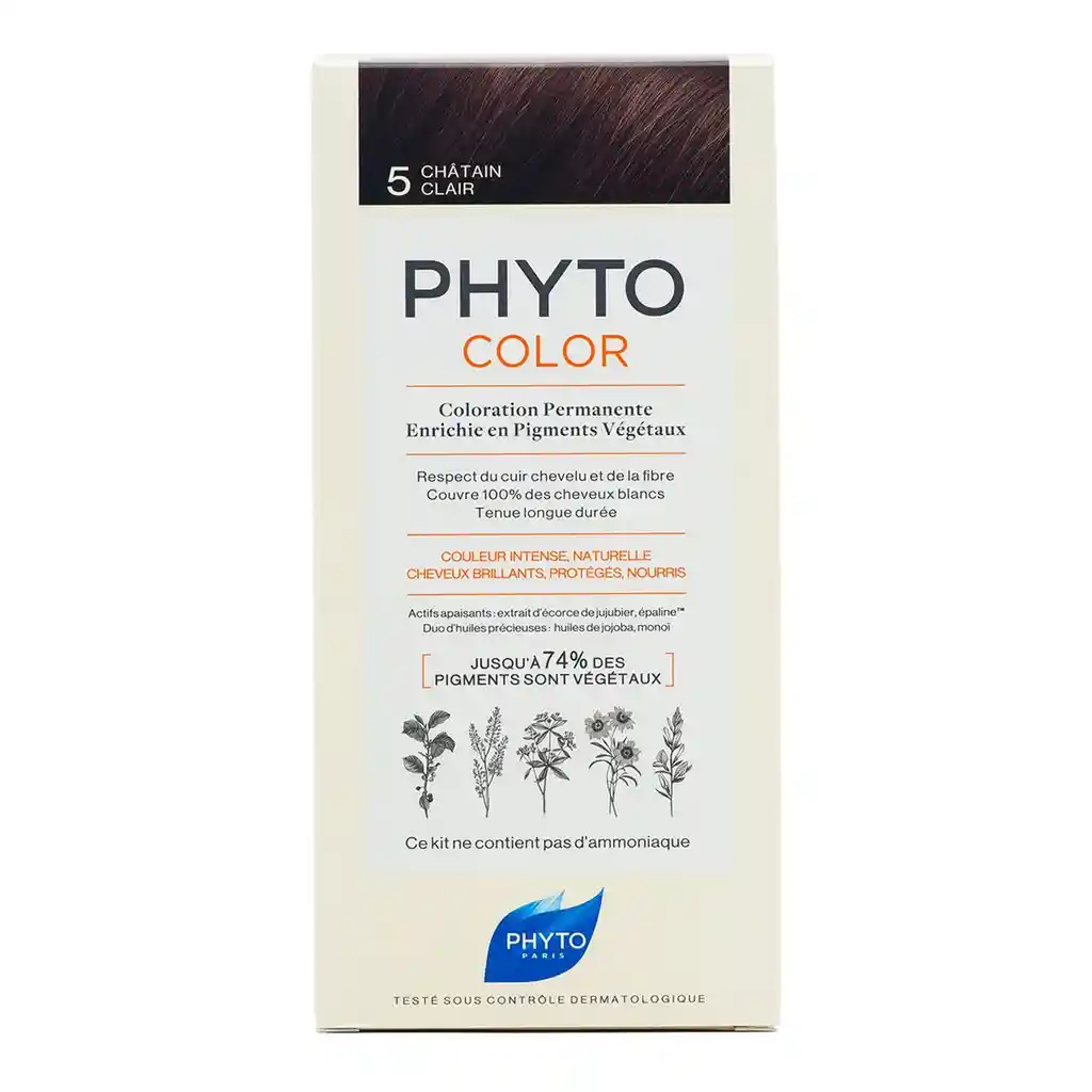 Phyto Tinte Para el Cabello Phytocolor Light Brown 5
