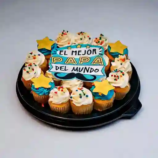Minicupcakes X20 el Mejor Papa Refmca059