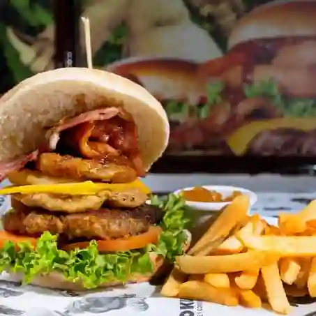 Hamburguesa D con Papa