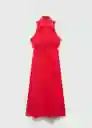 Vestido Capricor Rojo Talla 18 Mujer Mango