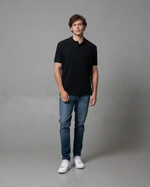 Camiseta Polo Hombre Negro M 191G102_NEG194007 Rifle