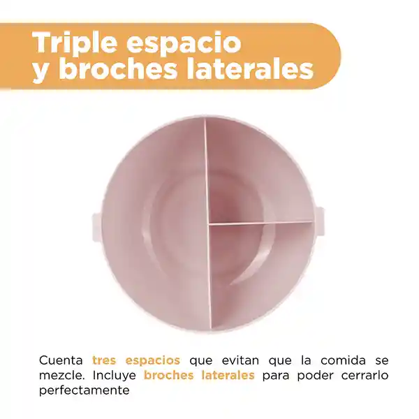 Contenedor Bento Donut Rosa 800 mL Miniso