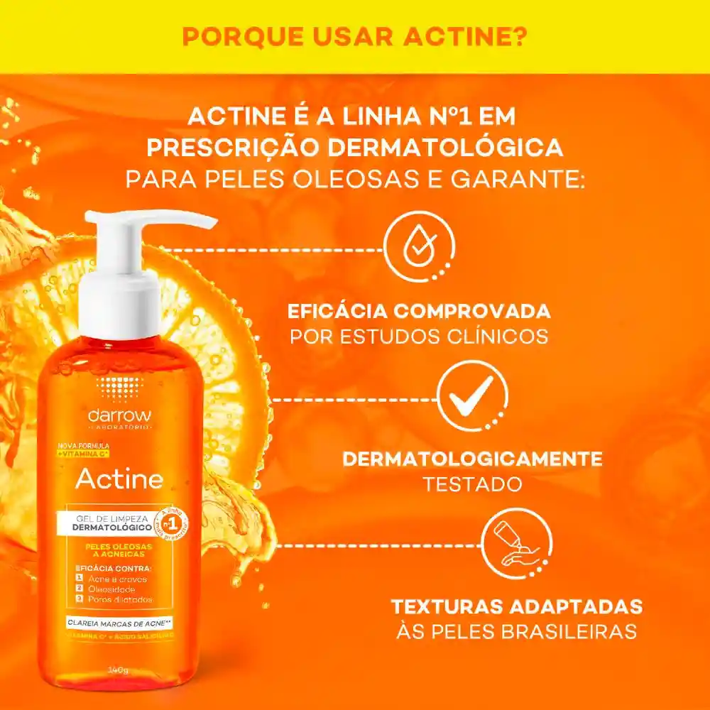 Darrow Actine Gel Limpiador Piel Oleosa a Acneica