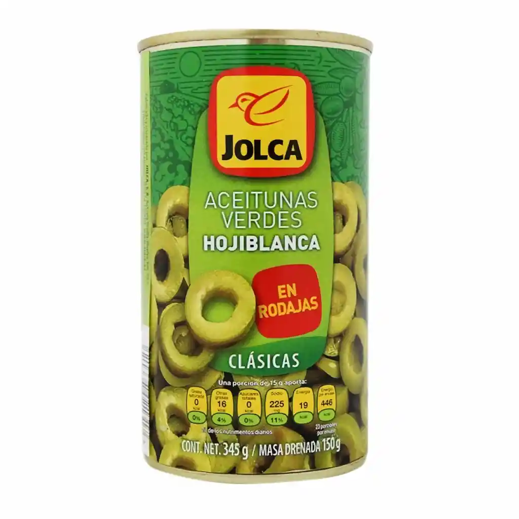 Jolca Aceitunas Verdes Hojiblanca en Rodajas Clásicas