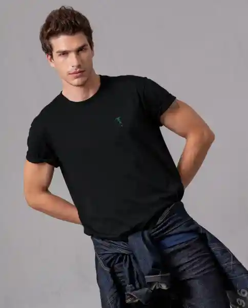 Camiseta Akt Hombre Negro Sombrio Ultraoscuro XXL 2908 Rifle