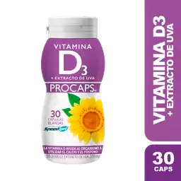 Procaps Vitamina D3 con Extracto de Uva 