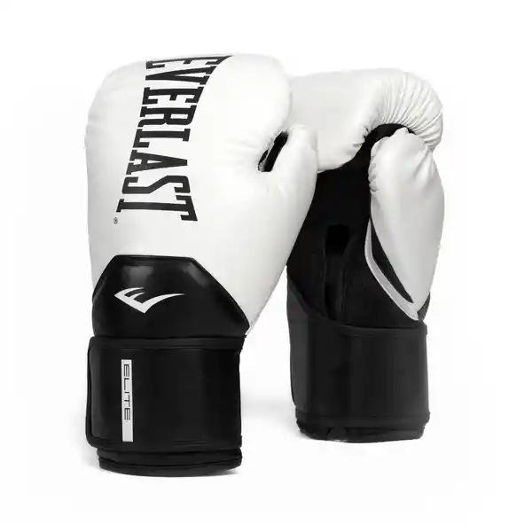 Guantes de Boxeo Elite 2 Blanco/Negro 12 Oz Everlast