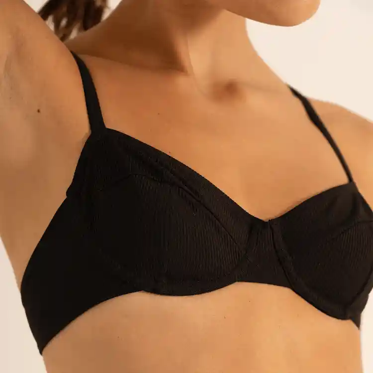 Brasier Negro Para Mujer Magnolia