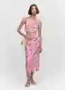 Vestido Olimpia Fucsia Talla S Mujer Mango