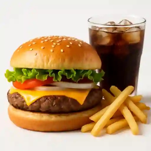 Hamburguesa Clásica Combo
