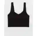 Top Deportivo Aerie Negro Talla MEDIUM American Eagle