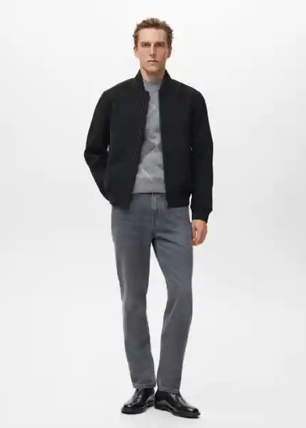 Chaqueta Normand Negro Talla M Hombre Mango