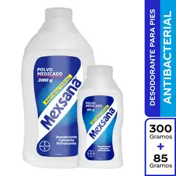 Mexsana Talco Medicado Unds 300 gr + 85 gr