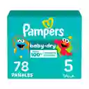 Pañales Pampers Baby-Dry Talla 5 78 Unidades