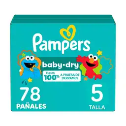 Pañales Pampers Baby-Dry Talla 5 78 Unidades