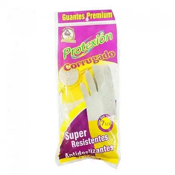 Protexion Guante Premium Corrugado Talla 7 1/2