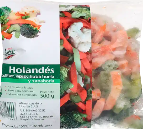 Alimentos De La Huerta Mezcla de Vegetales Holandés Express