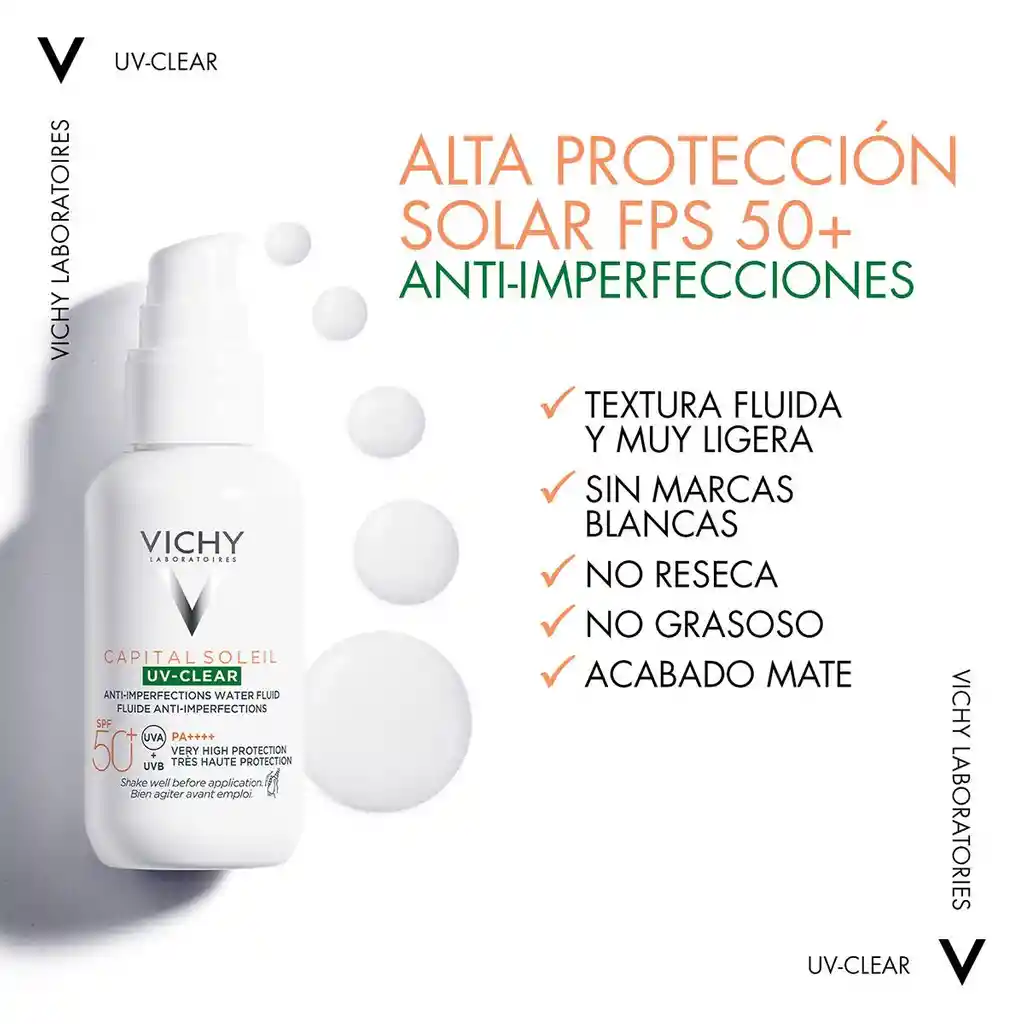 Vichy Protector Solar Antibacterial Imperfecciones Fps 50