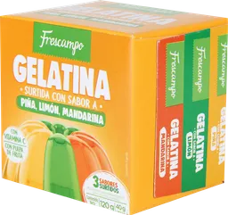 Gelatina Piña, Limón y Mandarina Frescampo