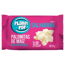 Planet Pop Palomitas de Maíz con Sal Marina para Microondas