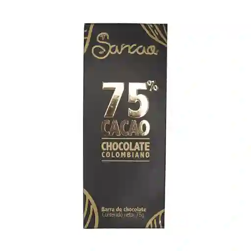 Sancao Barra de Chocolate con Cacao al 75%