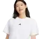 Adidas Camiseta W Manga Corta Lifestyle de Mujer Blanco Talla S