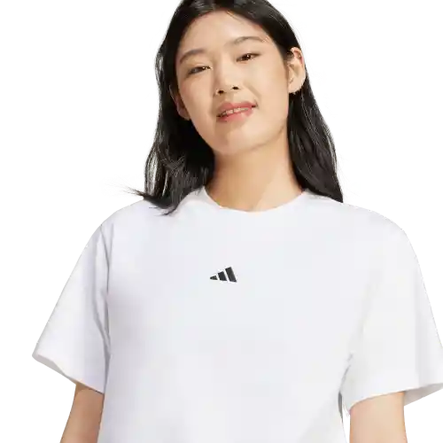 Adidas Camiseta W Manga Corta Lifestyle de Mujer Blanco Talla S