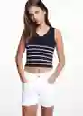 Top Frozen Navy Talla 21 Niñas Mango