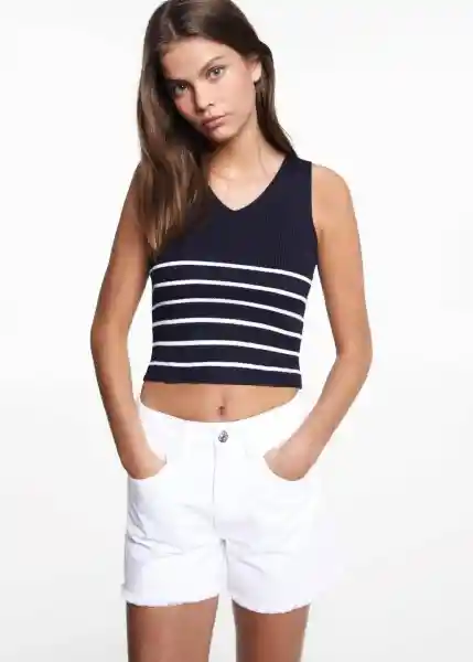 Top Frozen Navy Talla 21 Niñas Mango