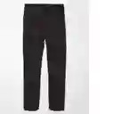 Jean Straight Mujer Negro Talla: 10 Regular American Eagle