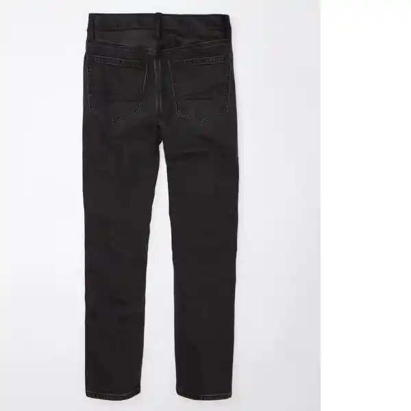 Jean Straight Mujer Negro Talla: 10 Regular American Eagle