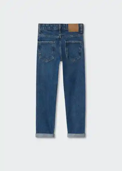 Jeans Dad Tejano Medio Talla 14 Niños Mango