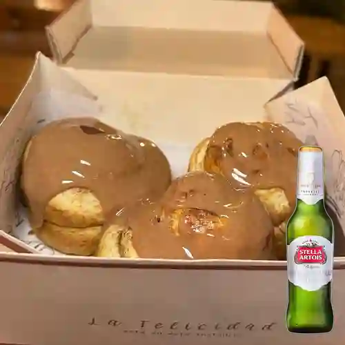 Combo Cinnamons Rolls Proteicos + Stella Artois Bot. 330ml