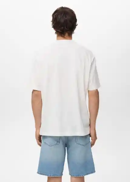 Camiseta Seagull Off White Talla M Hombre Mango