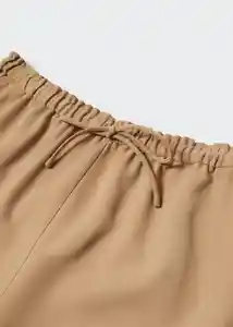 Short Bosco-h Caramelo Talla M Mujer Mango