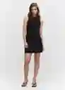 Vestido Noemi Negro Talla M Mujer Mango