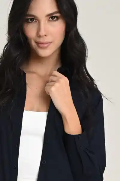 Camisa Belice Color Azul Oscuro Talla S Ragged